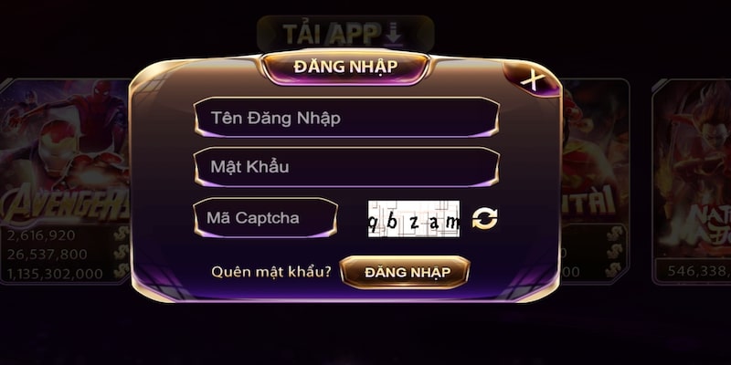 Điền thông tin tại form đăng nhập Dwin