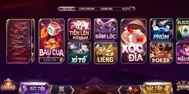 Nạp tiền tại Dwin